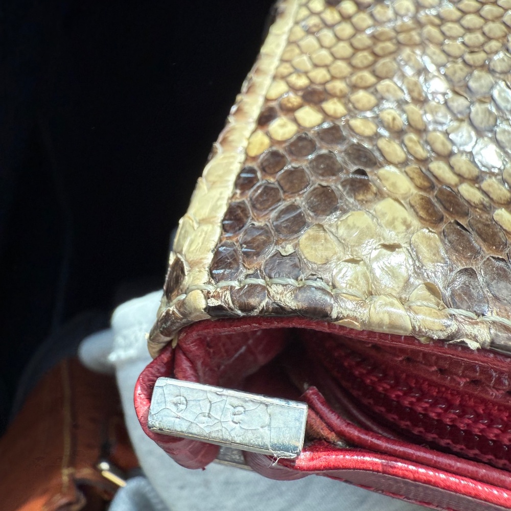 Vintage Rafe New York python purse - Picture 3 of 3